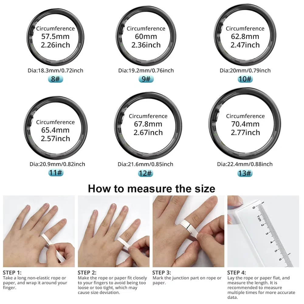 R09 Smart Ring Men Women with  - Temperature Ring Skin review and price