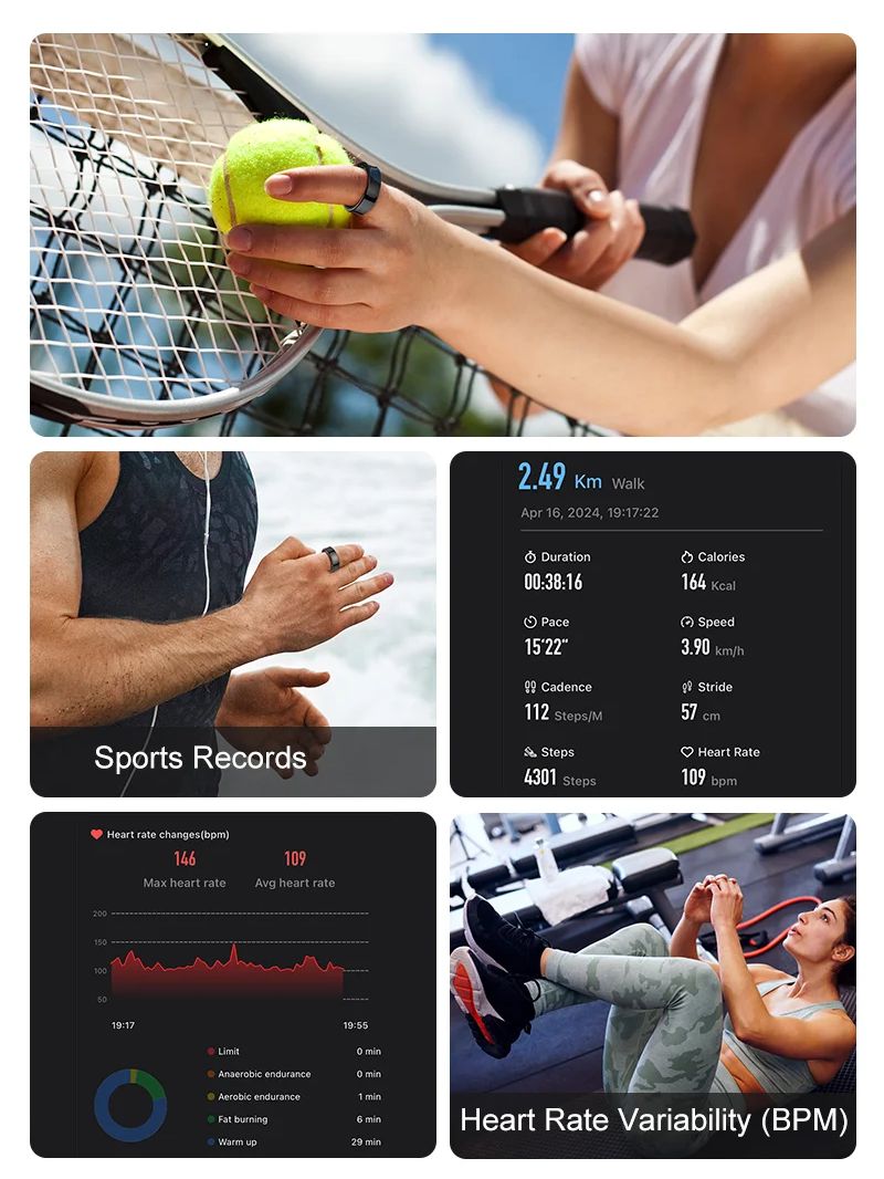 R09 Smart Ring 5ATM Waterproof - Temperature Ring Skin review and price