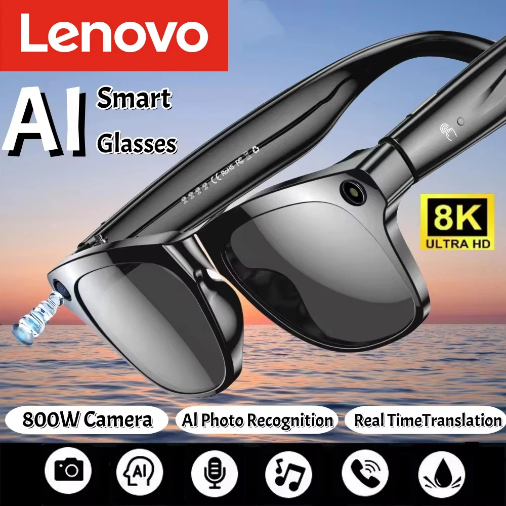Lenovo AI Smart Glasses 8K HD  - Smart Glasses Lens review and price
